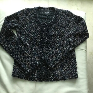 Dress sleeveless + vest  long sleeve S Etincelle Sparkle Paris black